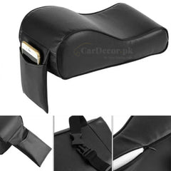 Universal Car Memory Foam Armrest Cushion – Black Ergonomic Console Extender & Support