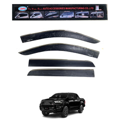 Toyota Hilux Revo/Rocoo TXR Air Press Sun Visor With Chrome | Premium Fit