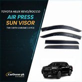 Toyota Hilux Revo/Rocoo TXR Air Press Sun Visor With Chrome | Premium Fit