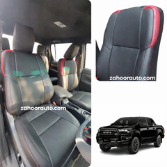 Toyota Revo GR Black & Red Seat Covers