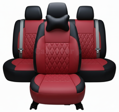 Suzuki Swift Diamond Stitch Seat Cover – Red & Black – Model 2010-2018