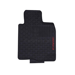 Honda Civic 2016–2021 PVC Rubber Floor Mat | Custom Fit Black Mix Design (3 Pcs Set)