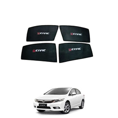 Honda Civic Rebirth Side Sun Shade Foldable & Flexible with Logo 2012-2016