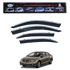 Honda Civic Reborn TXR Air Press Sun Visor With Chrome 2006–2012 | Premium Fit