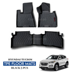 Hyundai Tucson TPE Floor Mats Black – 3PCS Set | Model 2020-2024